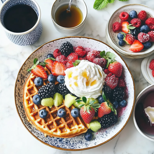 Waffle Delight Fruit Medley