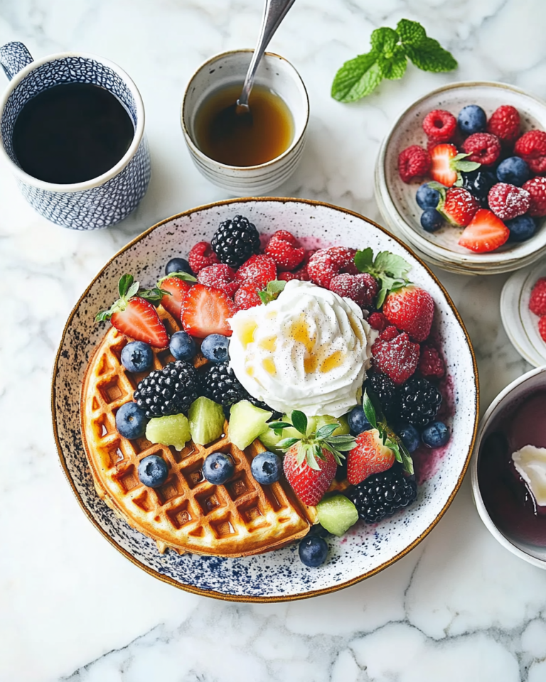 Waffle Delight Fruit Medley