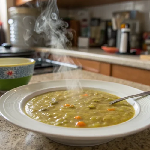 A delicious plate of Split Pea Soup