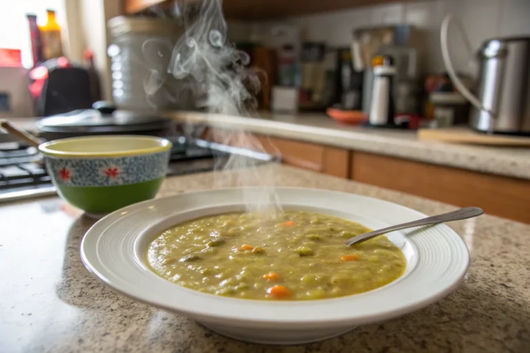 A delicious plate of Split Pea Soup