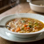 A delicious plate of White Bean Soup