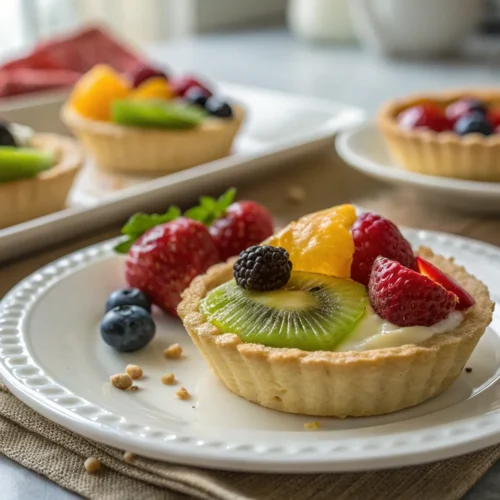 A delicious plate of Mini Fruit Tarts