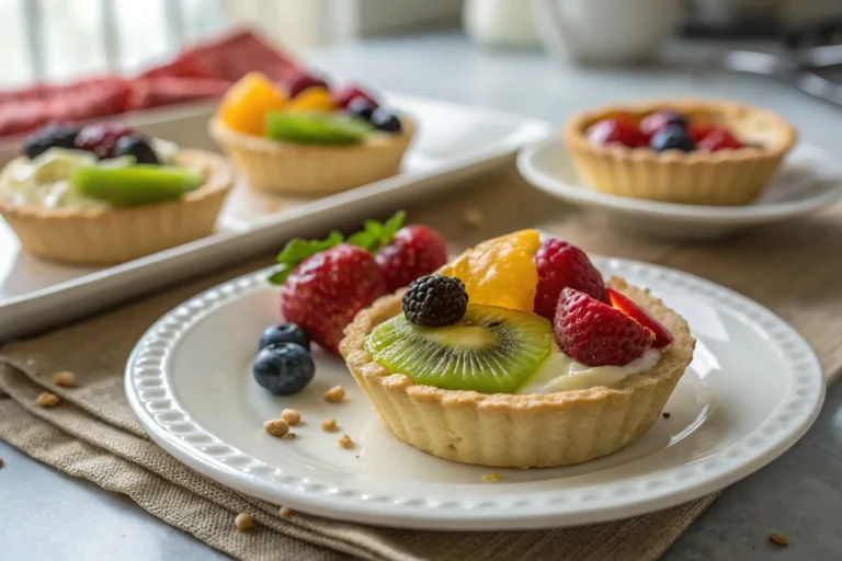 A delicious plate of Mini Fruit Tarts