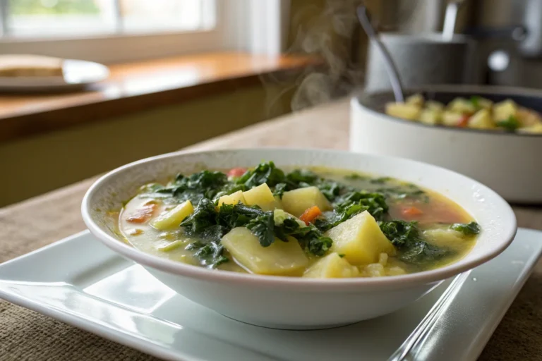 A delicious plate of Potato Kale Soup