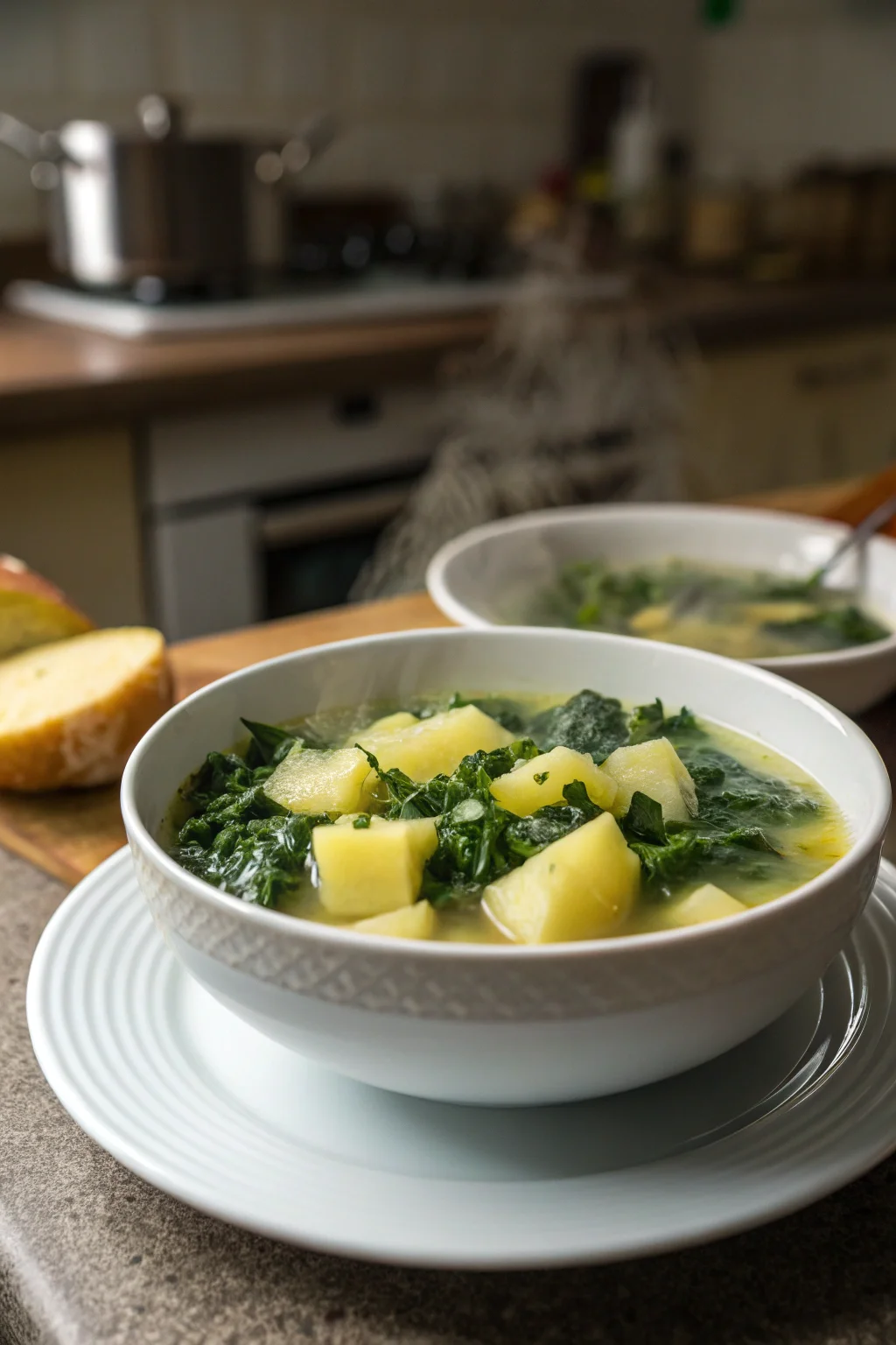 A delicious plate of Potato Kale Soup