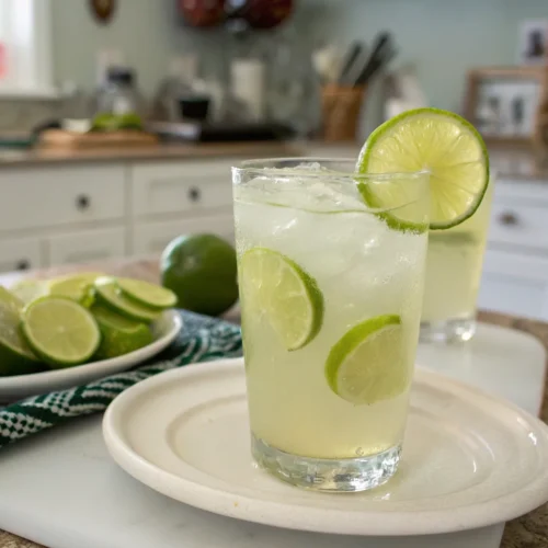 A delicious plate of Coconut Lime Refresher