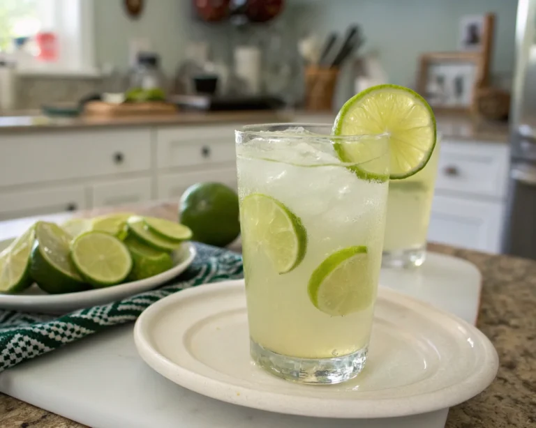 A delicious plate of Coconut Lime Refresher
