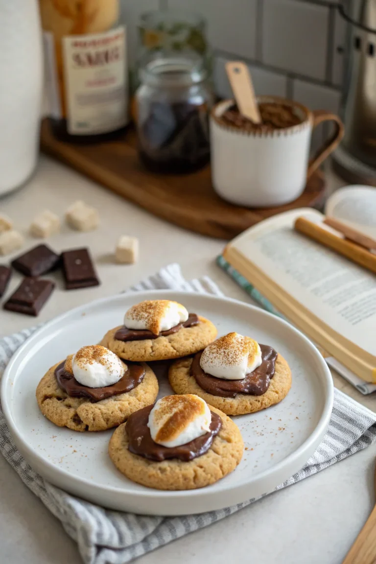 A delicious plate of S'mores Cookies Recipe