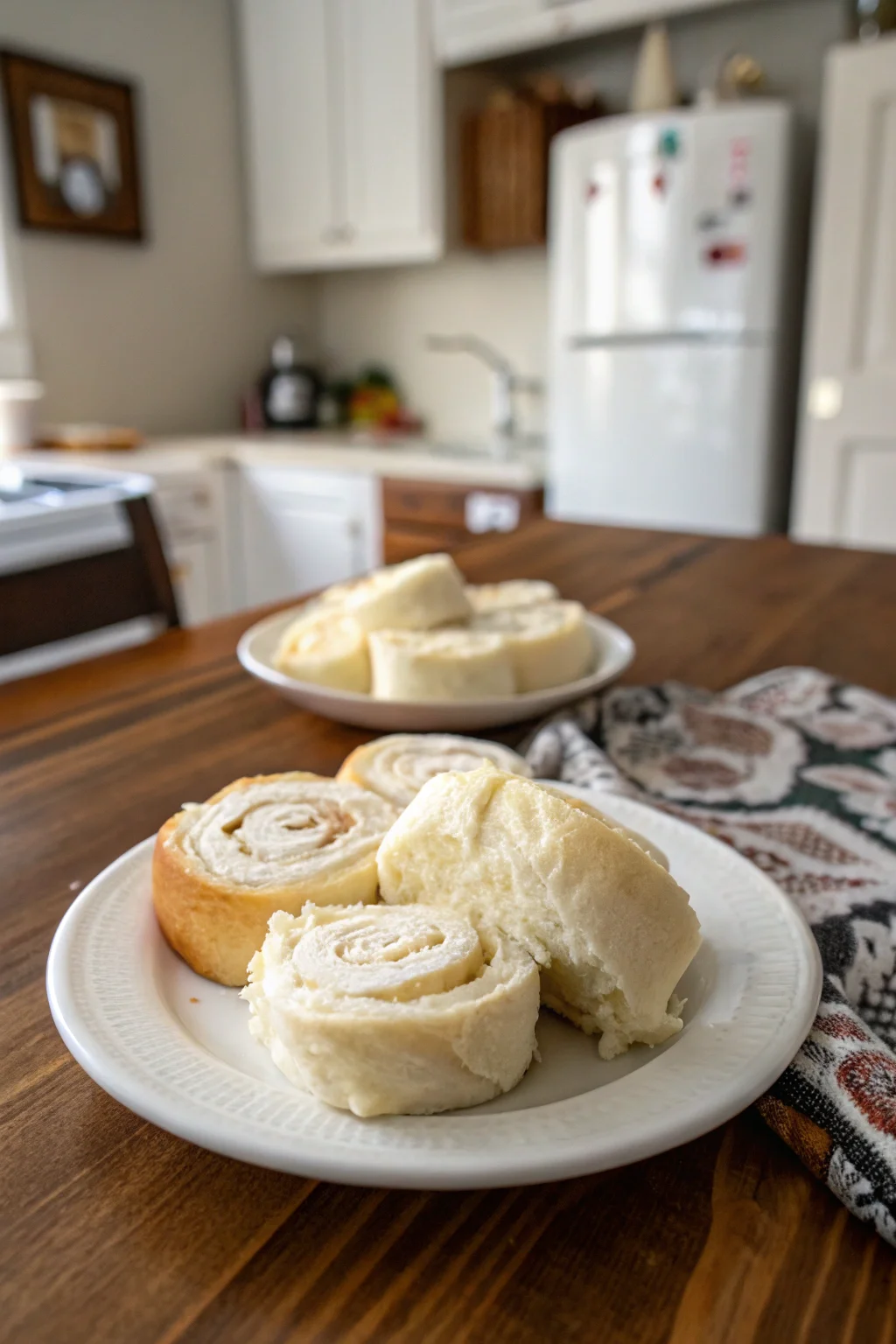 A delicious plate of Cream Cheese Rolls