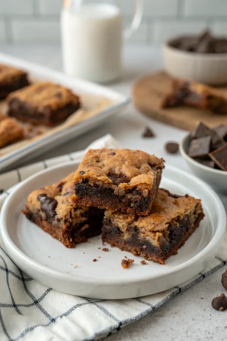 A delicious plate of Fudgy Chewy Brookies