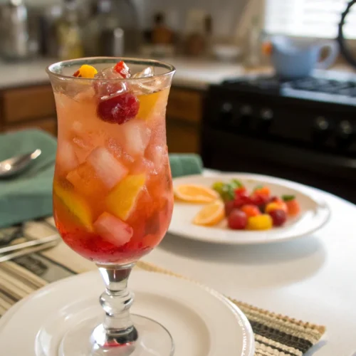 A delicious plate of Hurricane Drink