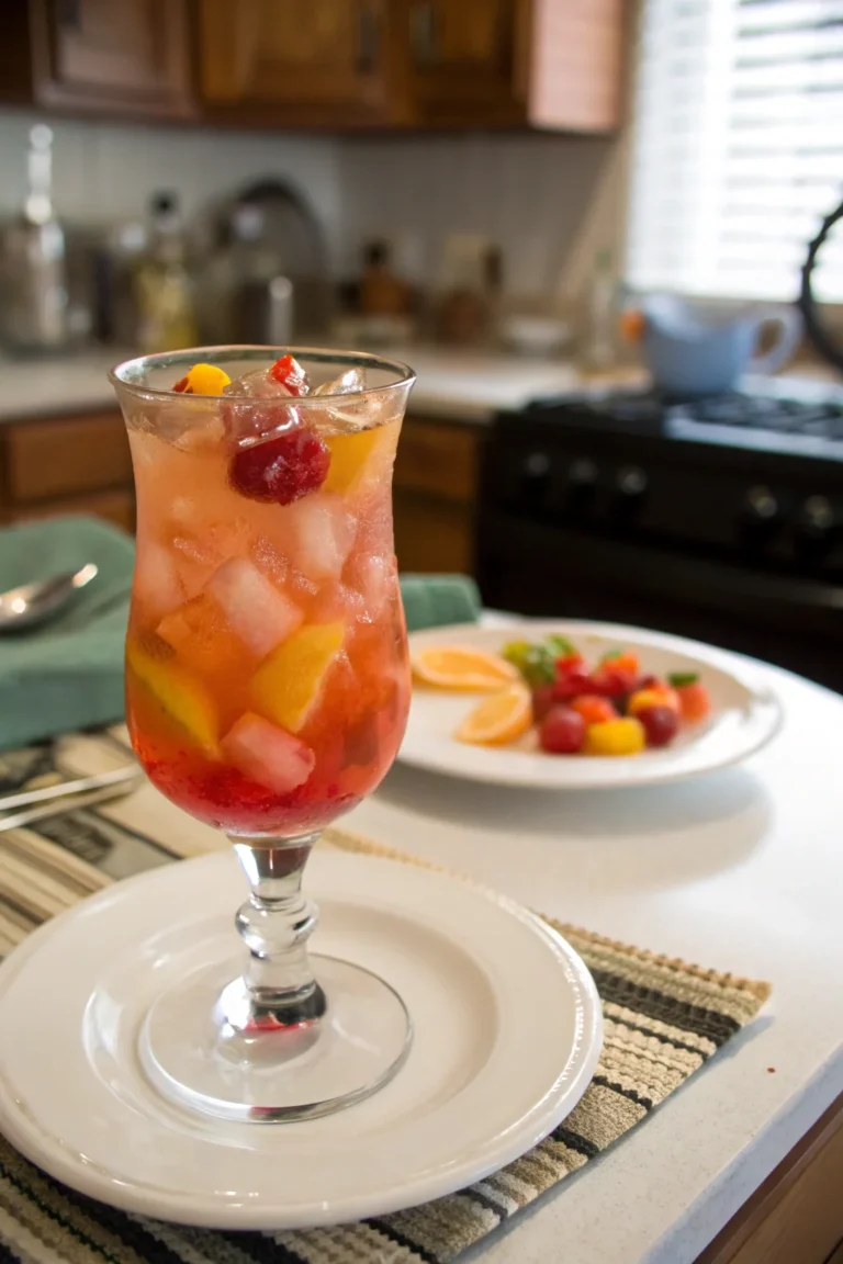 A delicious plate of Hurricane Drink
