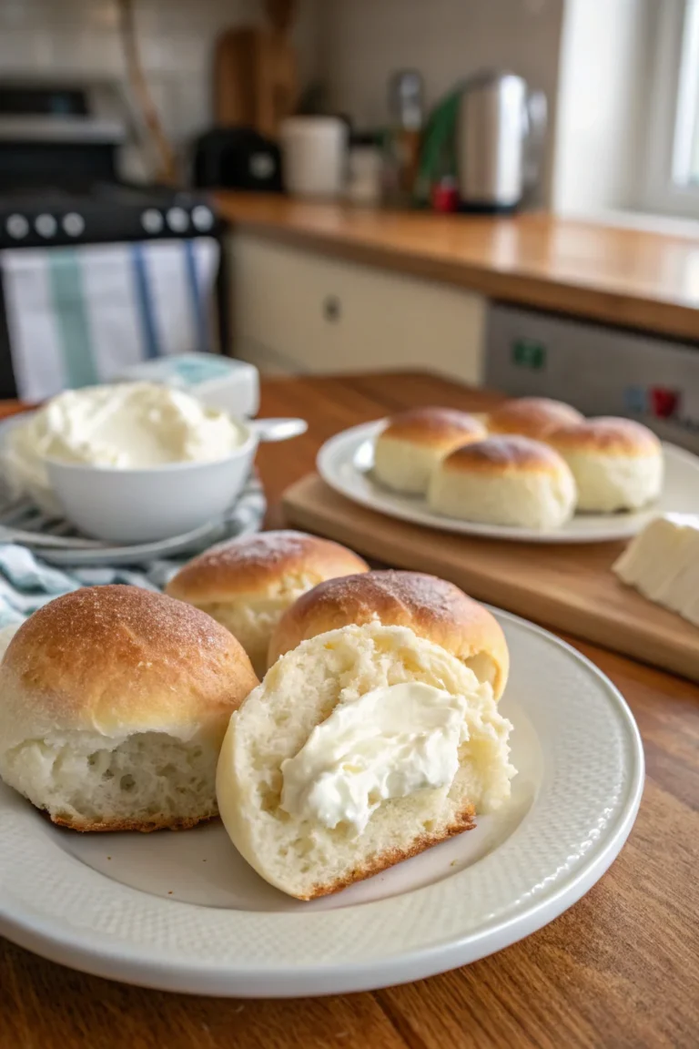 A delicious plate of Cream Cheese Rolls